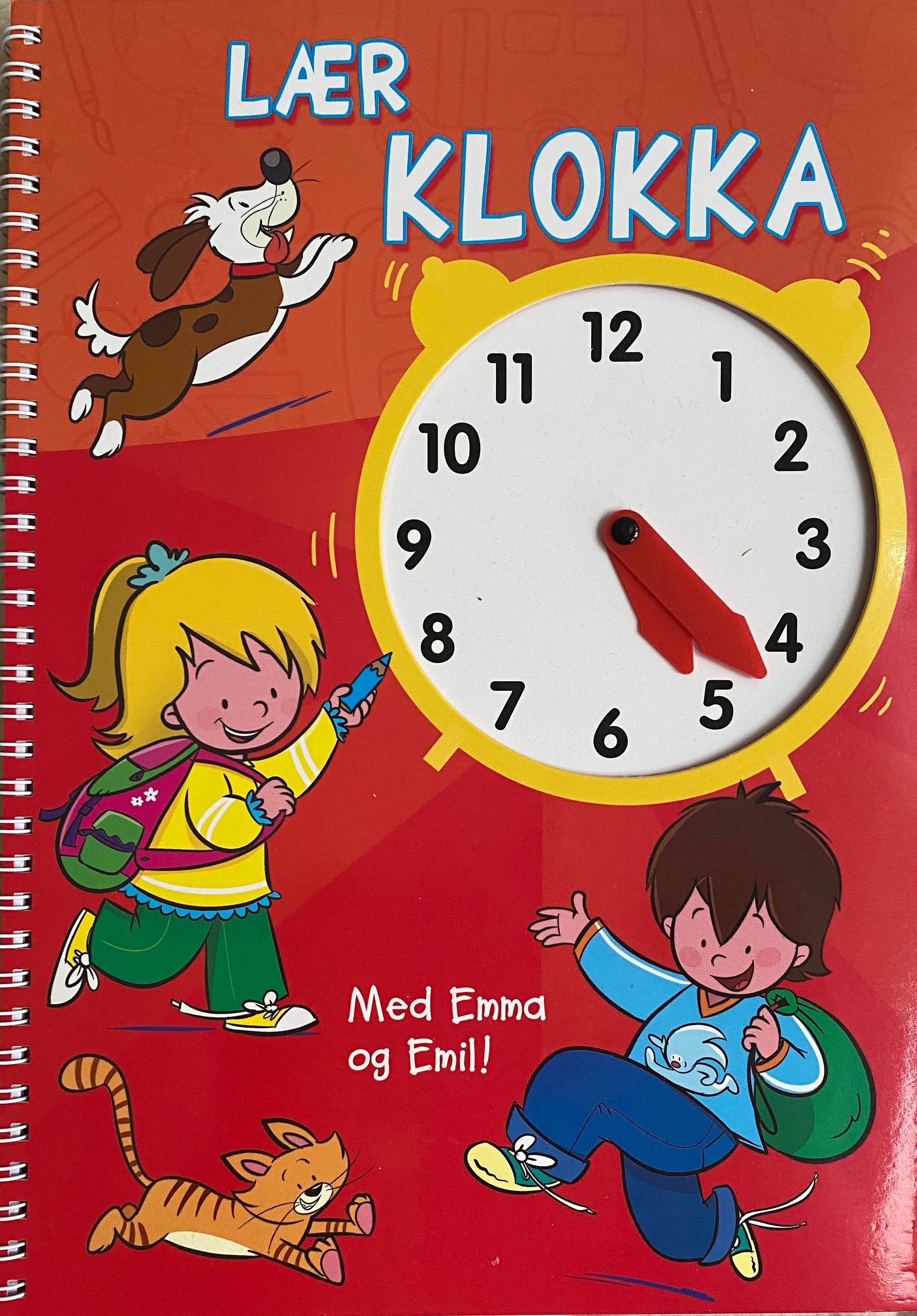 Lær klokka - med Emma og Emil!