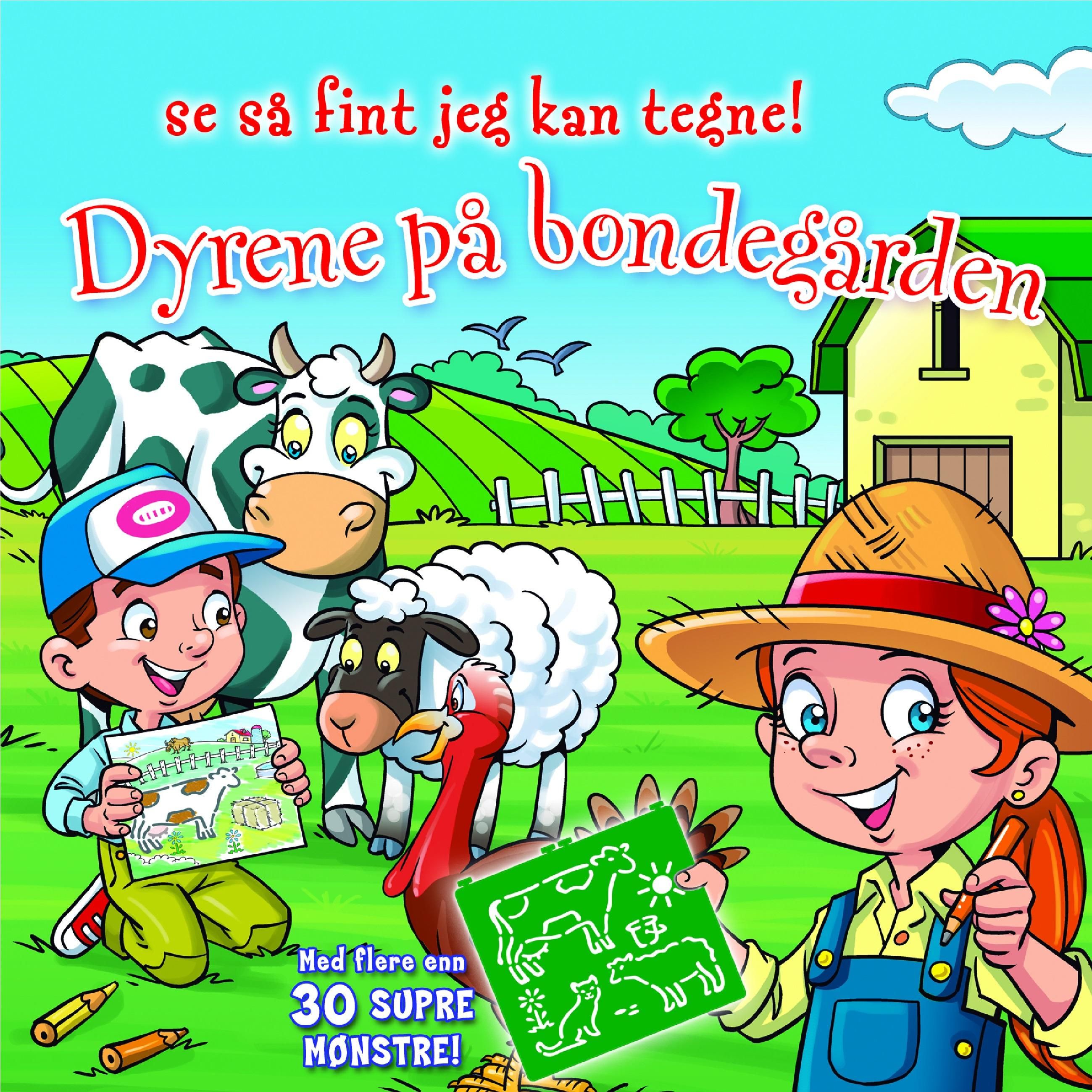 Dyrene på bondegården. Se så fint jeg kan tegne!