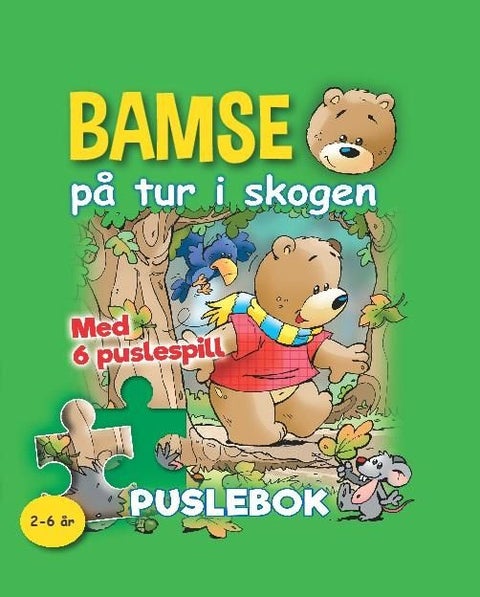 Bamse på tur i skogen - puslebok