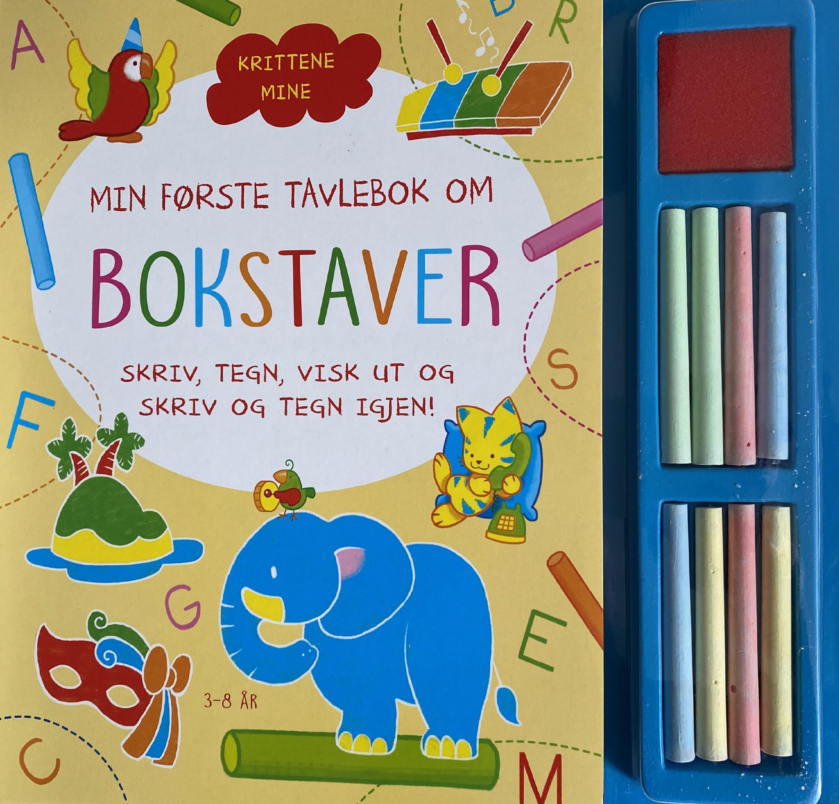 Min første tavlebok om bokstaver