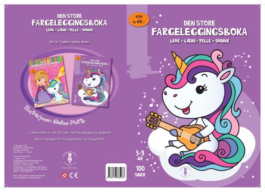 Den store fargeleggingsboka - leke, lære, telle, skrive