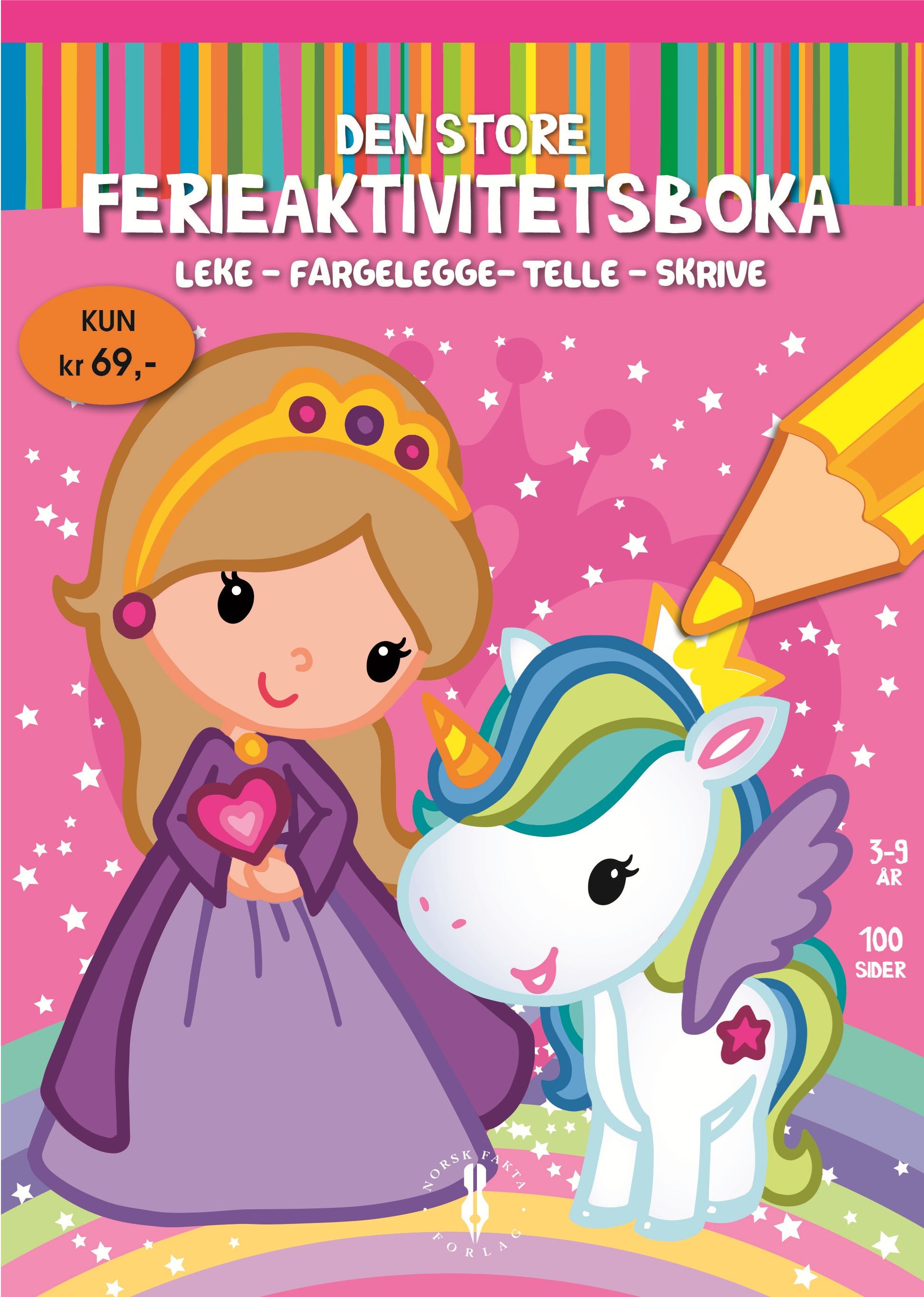 Den store ferieaktivitetsboka - leke, fargelegge, telle, skrive