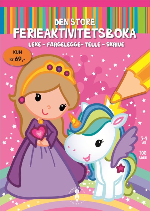 Den store ferieaktivitetsboka - leke, fargelegge, telle, skrive