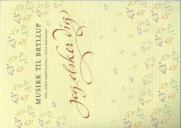 Jeg elsker dig - musikk til bryllup