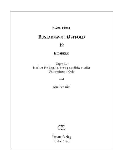 Bustadnavn i Østfold - 19 : Eidsberg