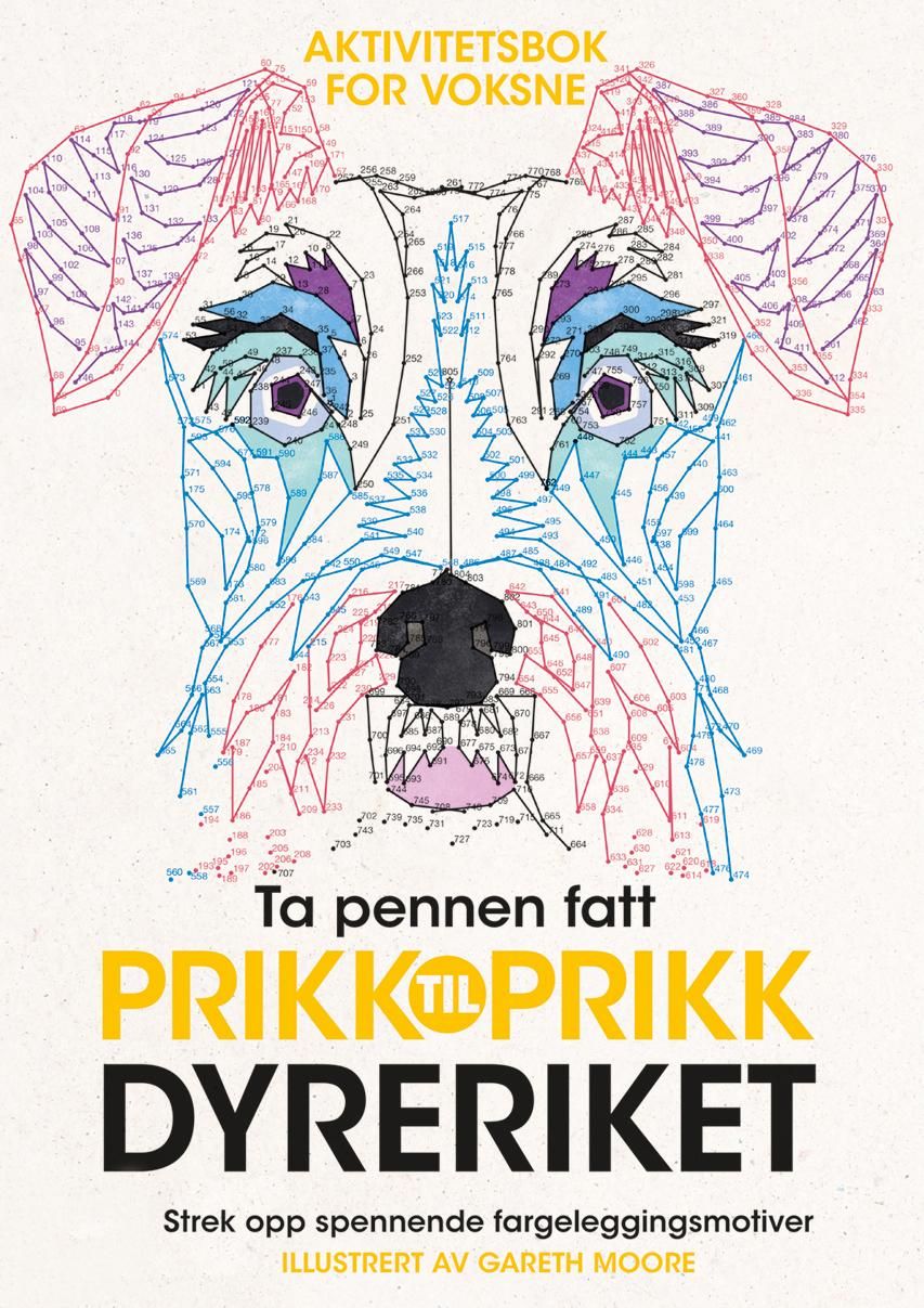 Prikk til prikk - dyreriket : aktivitetsbok for voksne