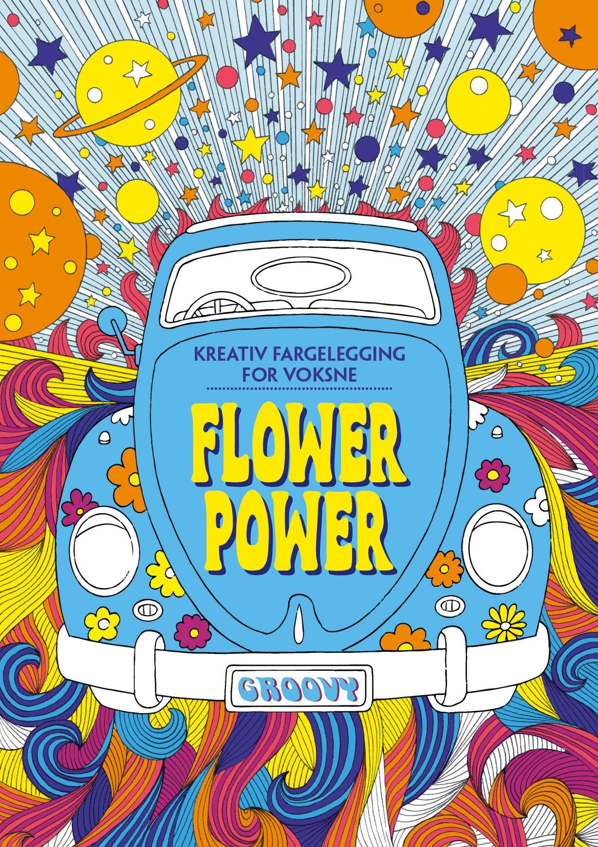 Flower power - kreativ fargelegging for voksne