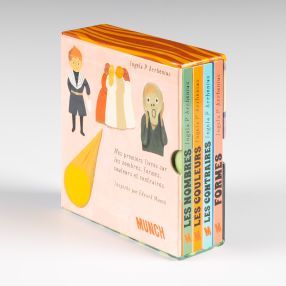 Mes premiers livres sur les nombres, formes, couleurs at contraires - inspirés par Edvard Munch