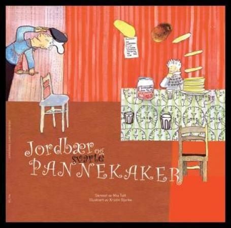 Jordbær og svarte pannekaker