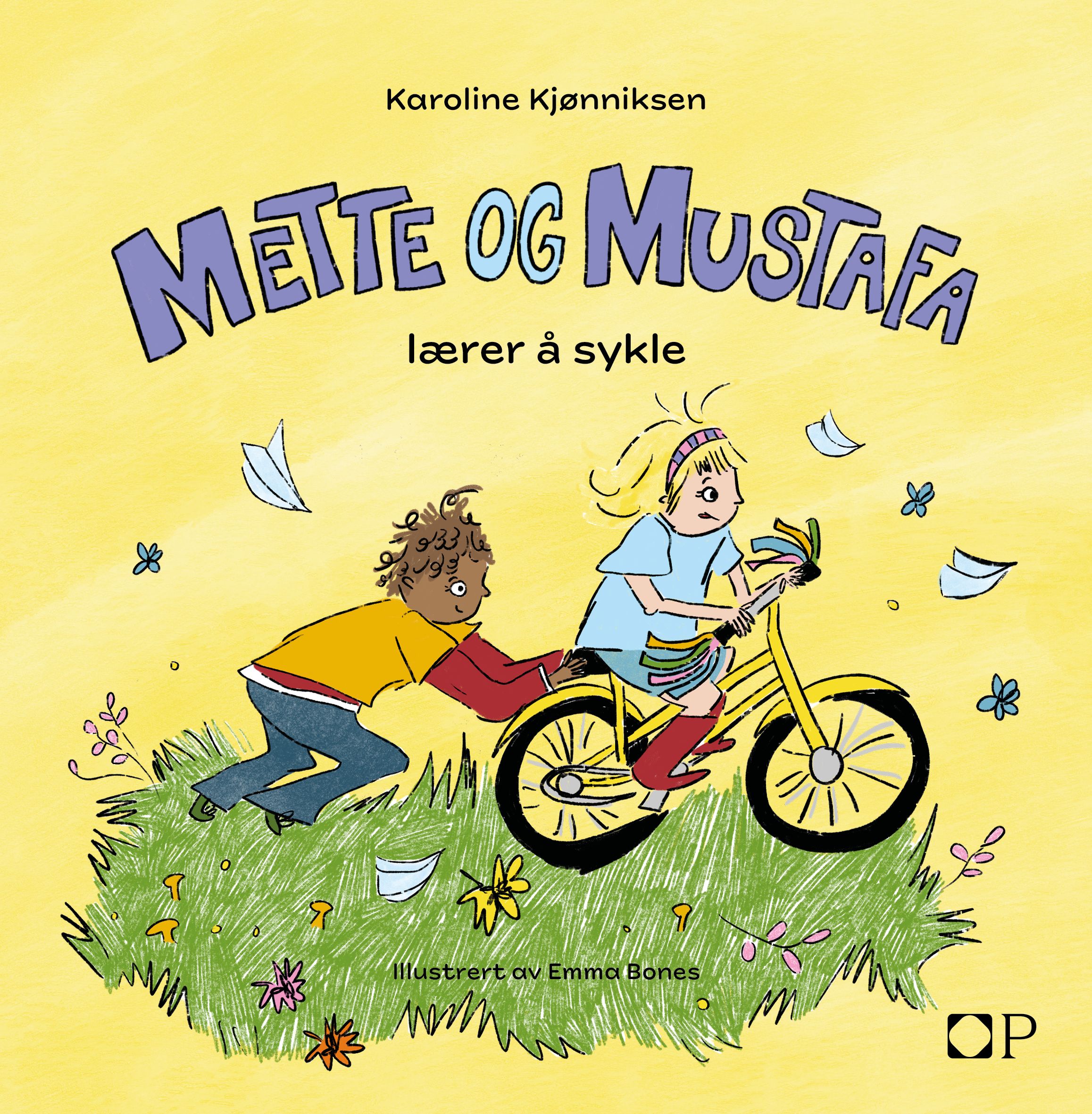 Mette og Mustafa lærer seg å sykle
