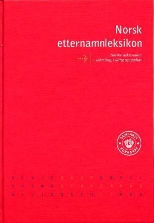 Norsk etternamnleksikon - norske slektsnamn - utbreiing, tyding og opphav