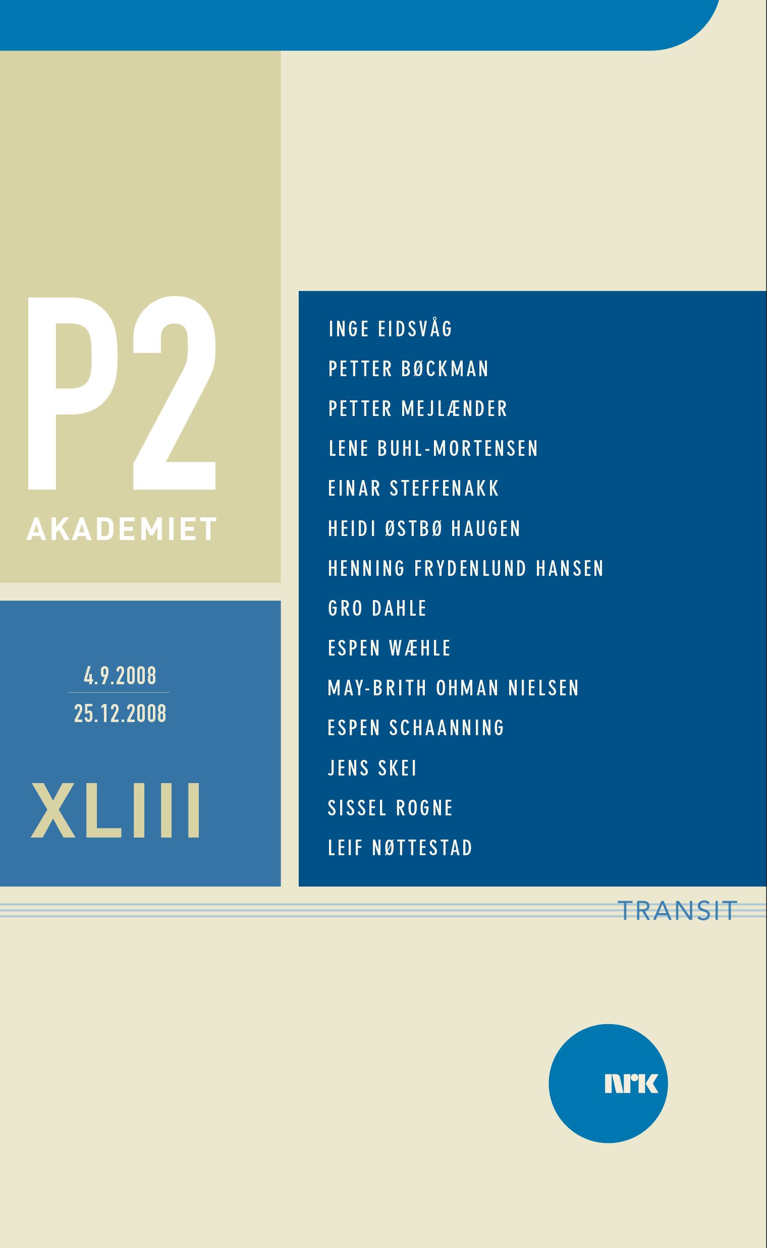 P2-akademiet - bind XLIII