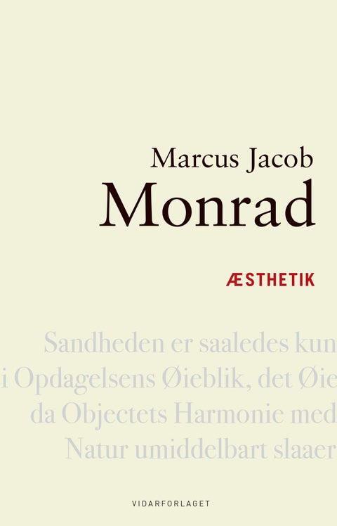 Æsthetik - det skjønne og dets forekomst i natur og kunst