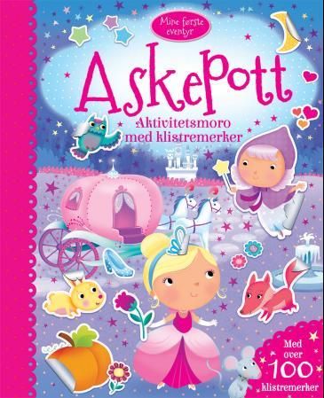 Askepott - aktivitetsmoro med klistremerker