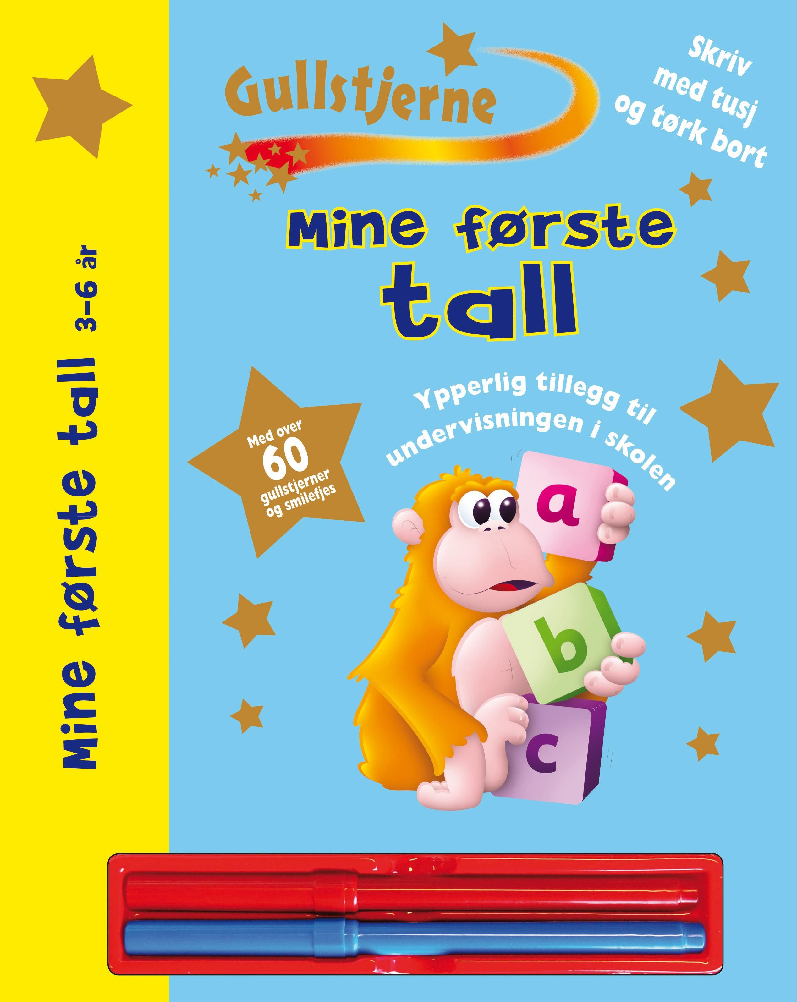 Mine første tall 3-6 år (med tusj)