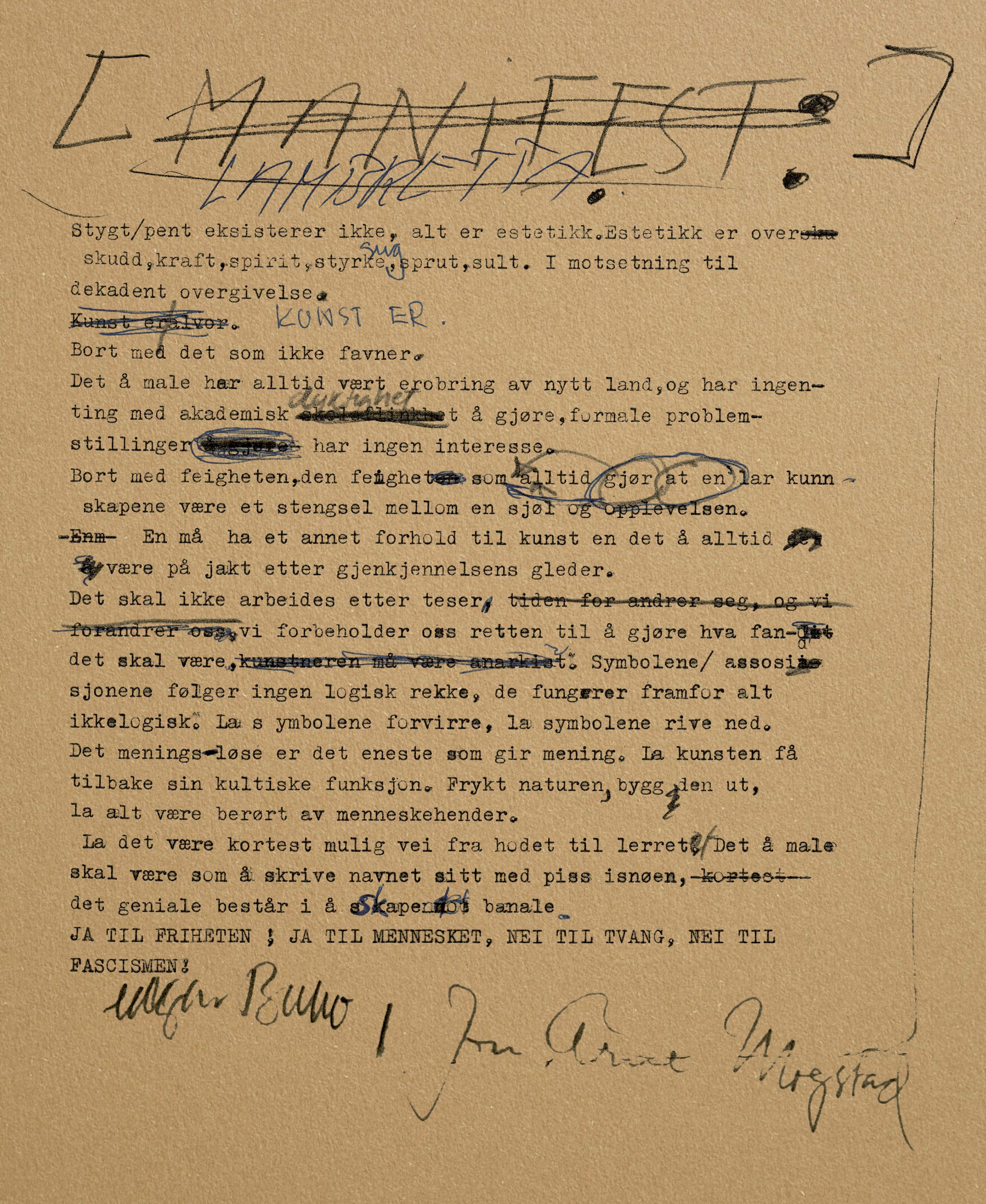 Kunst er! - kunstnergruppa Lambretta 1982-1987