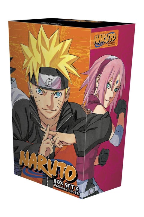 Naruto Box Set 3 - Volumes 49-72 with Premium