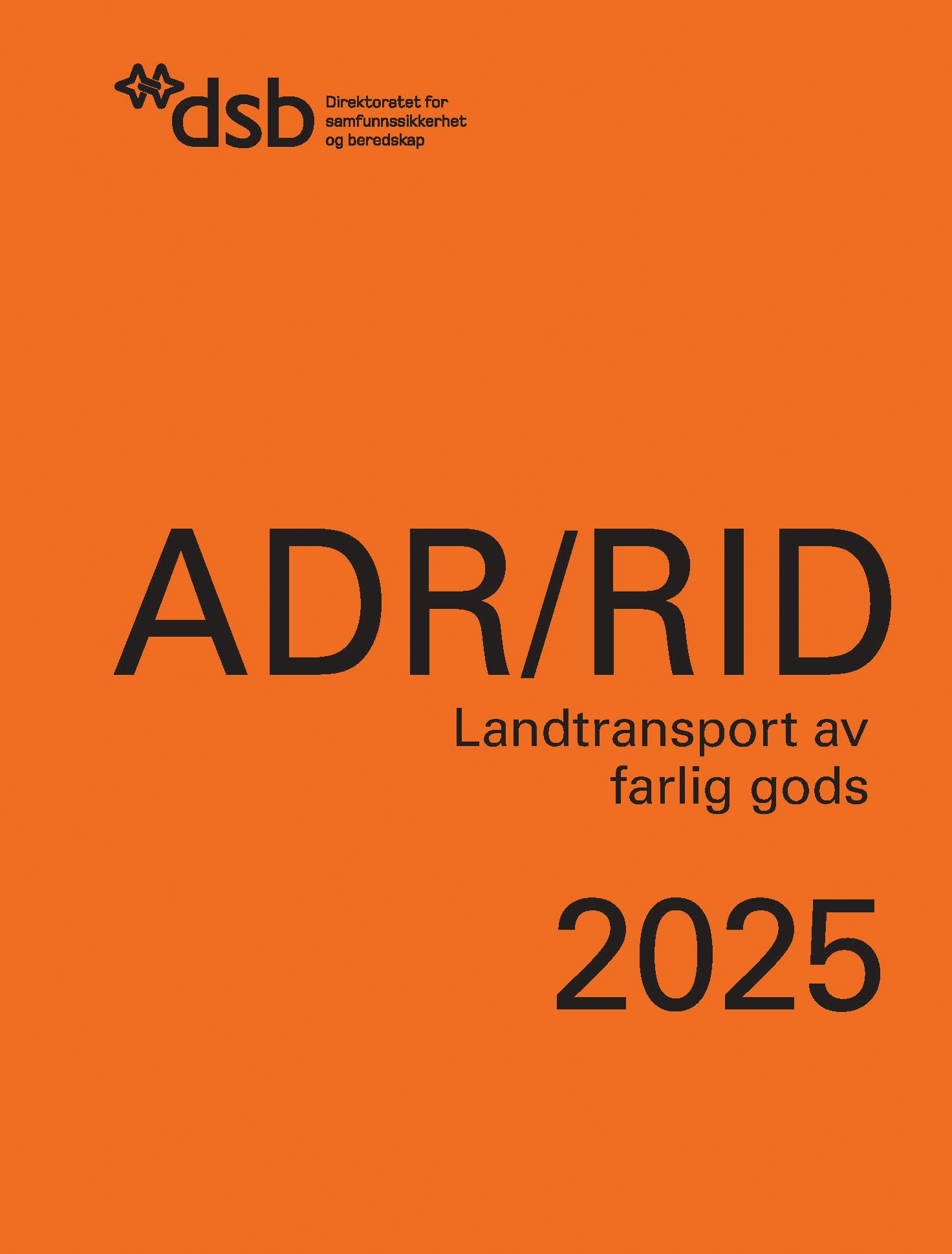 ADR/RID 2025 - landtransport av farlig gods