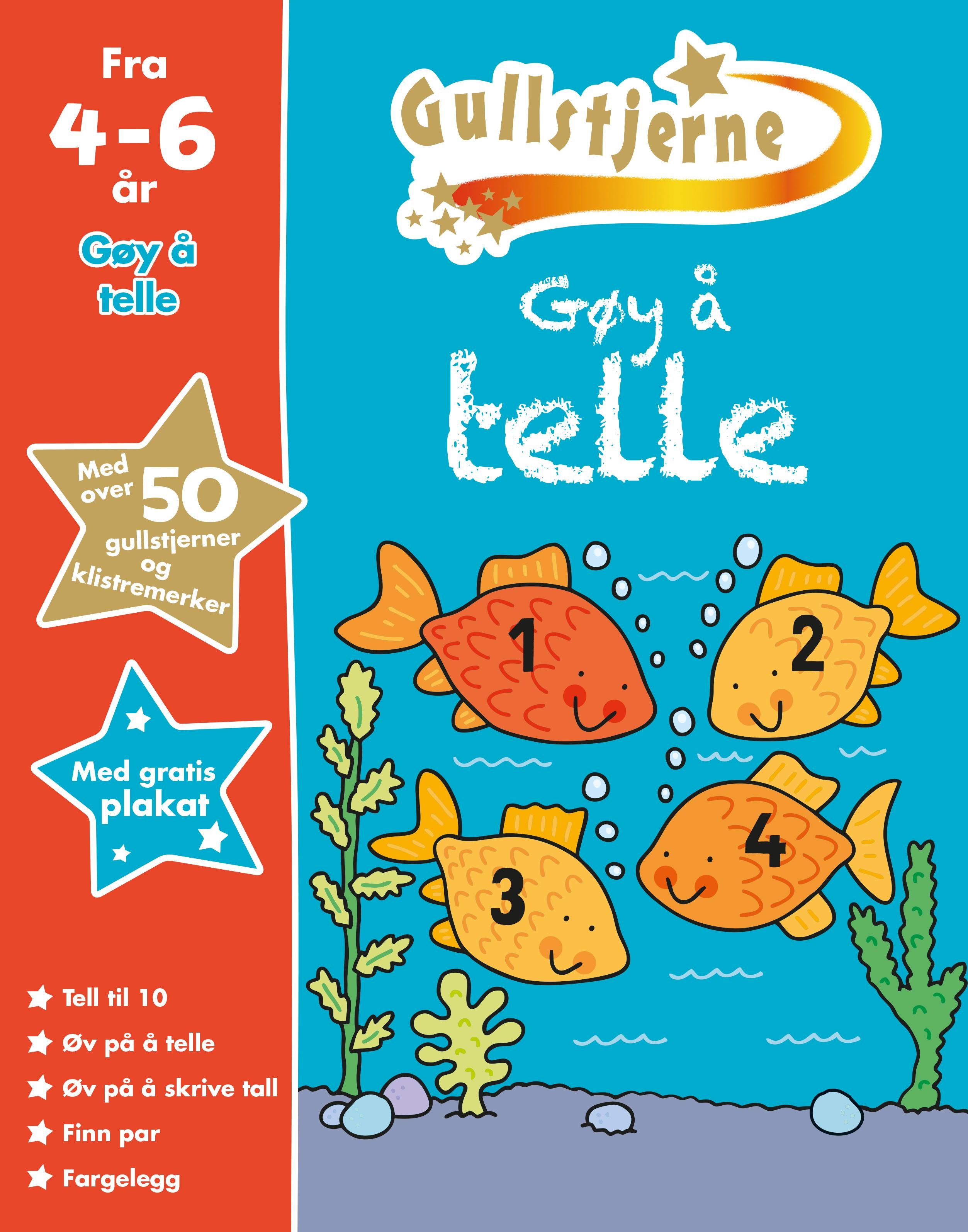 Gøy å telle - gullstjerne 4-6 år