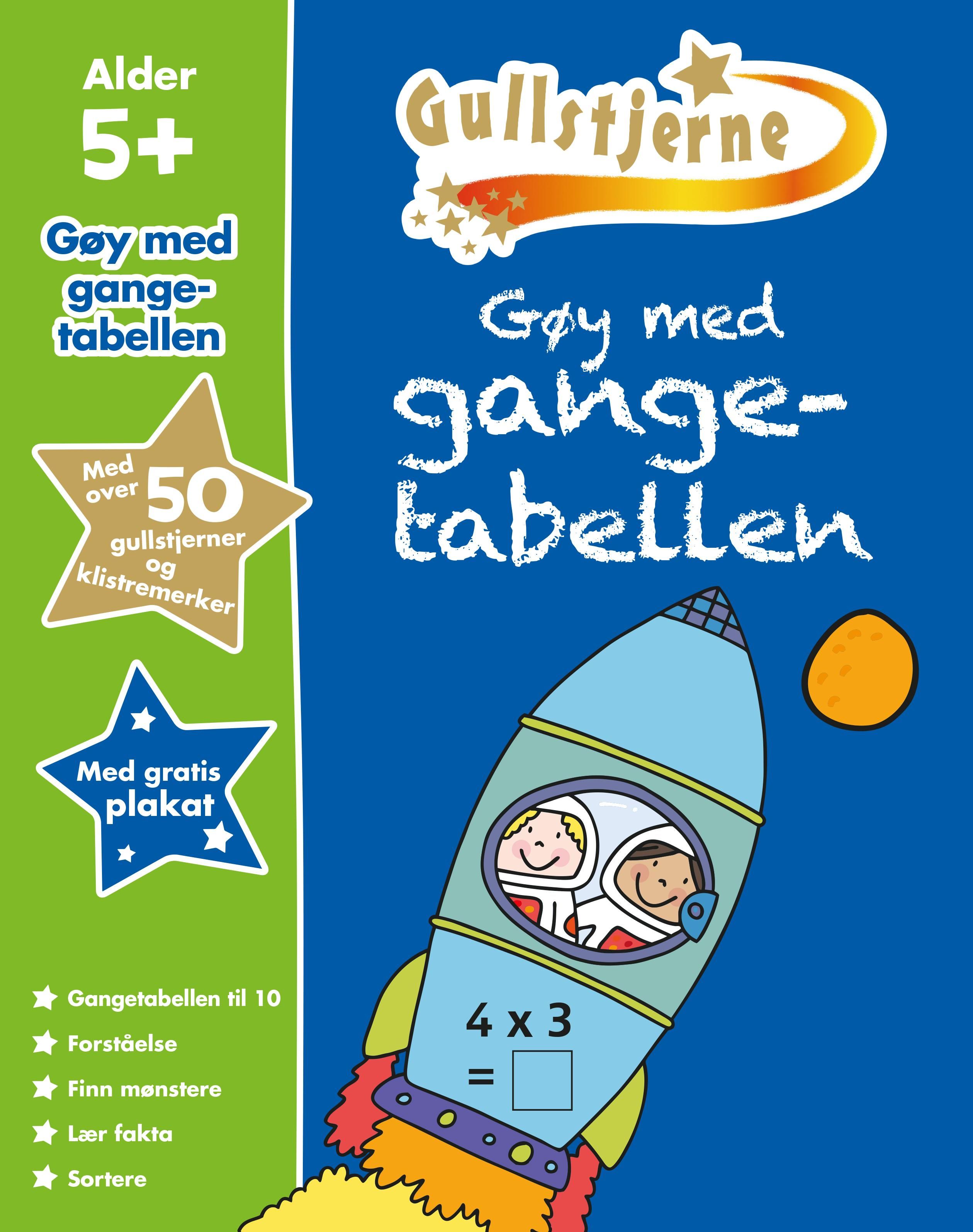 Gøy med gangetabellen - gullstjerne 5+