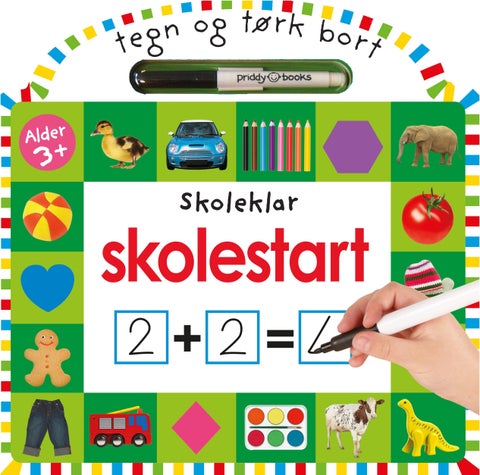 Skolestart - skoleklar : tegn og tørk bort