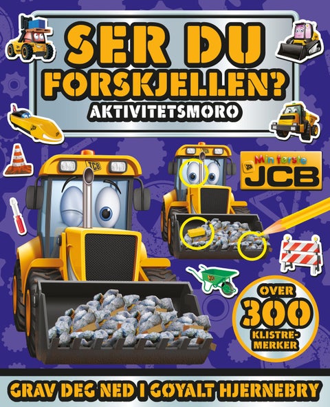 Ser du forskjellen? Min første JCB. Aktivitetsmoro - min første JCB : aktivitetsmoro