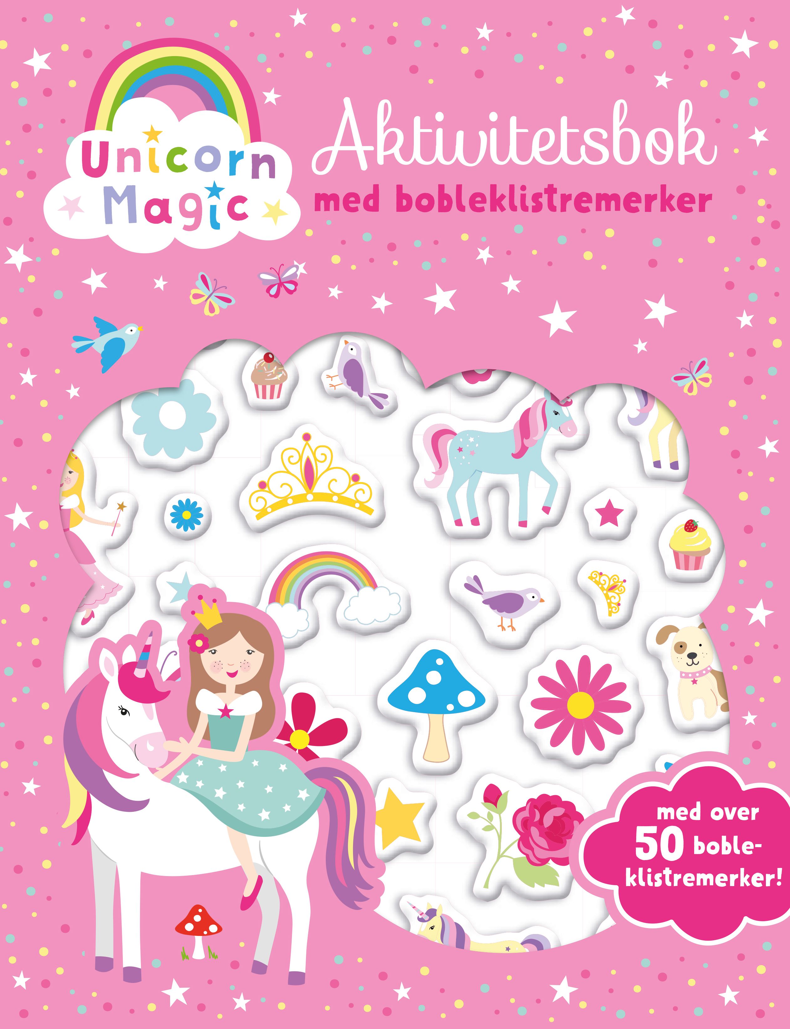 Unicorn Magic - aktivitetsbok med bobleklistremerker