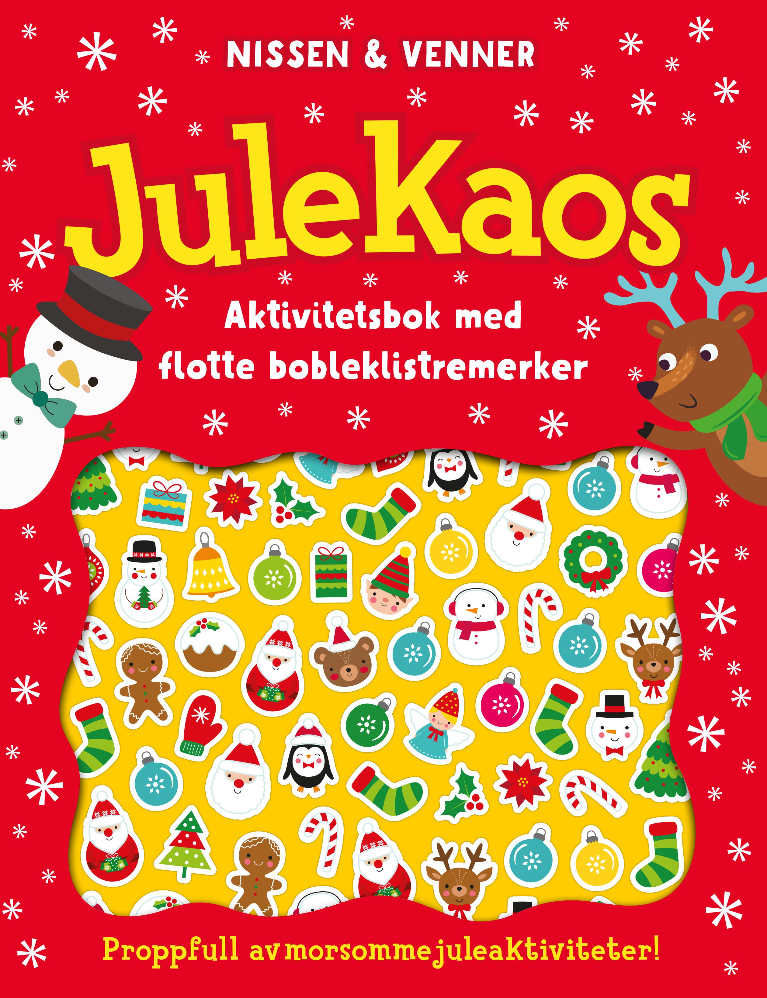 Julekaos - nissen & venner : aktivitetsbok med bobleklistremerker