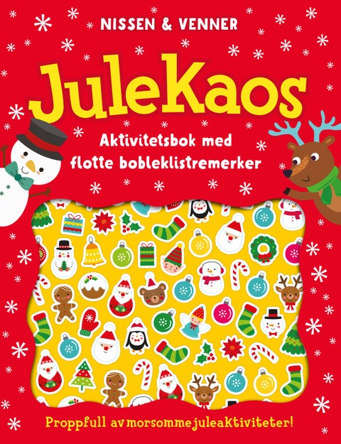 Julekaos - nissen & venner : aktivitetsbok med bobleklistremerker