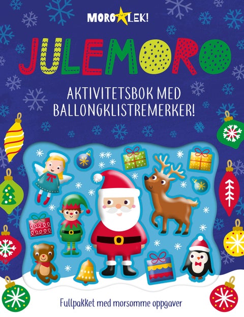Julemoro - aktivitetsbok med ballongklistremerker