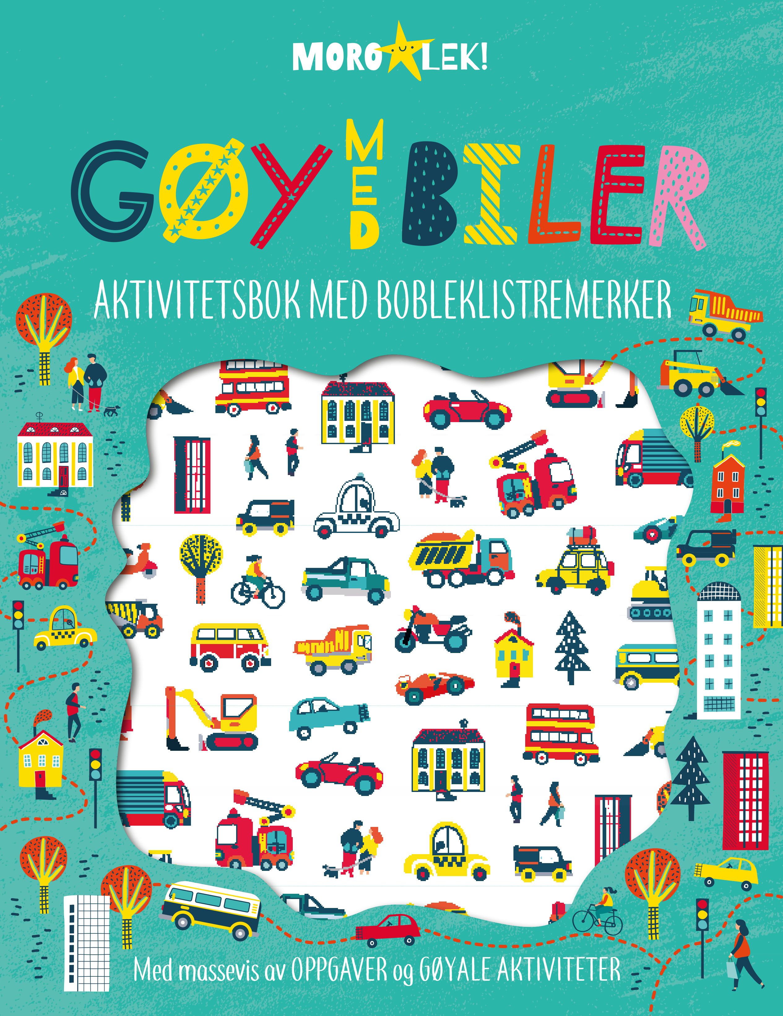 Gøy med biler - aktivitetsbok med bobleklistremerker