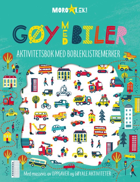 Gøy med biler - aktivitetsbok med bobleklistremerker