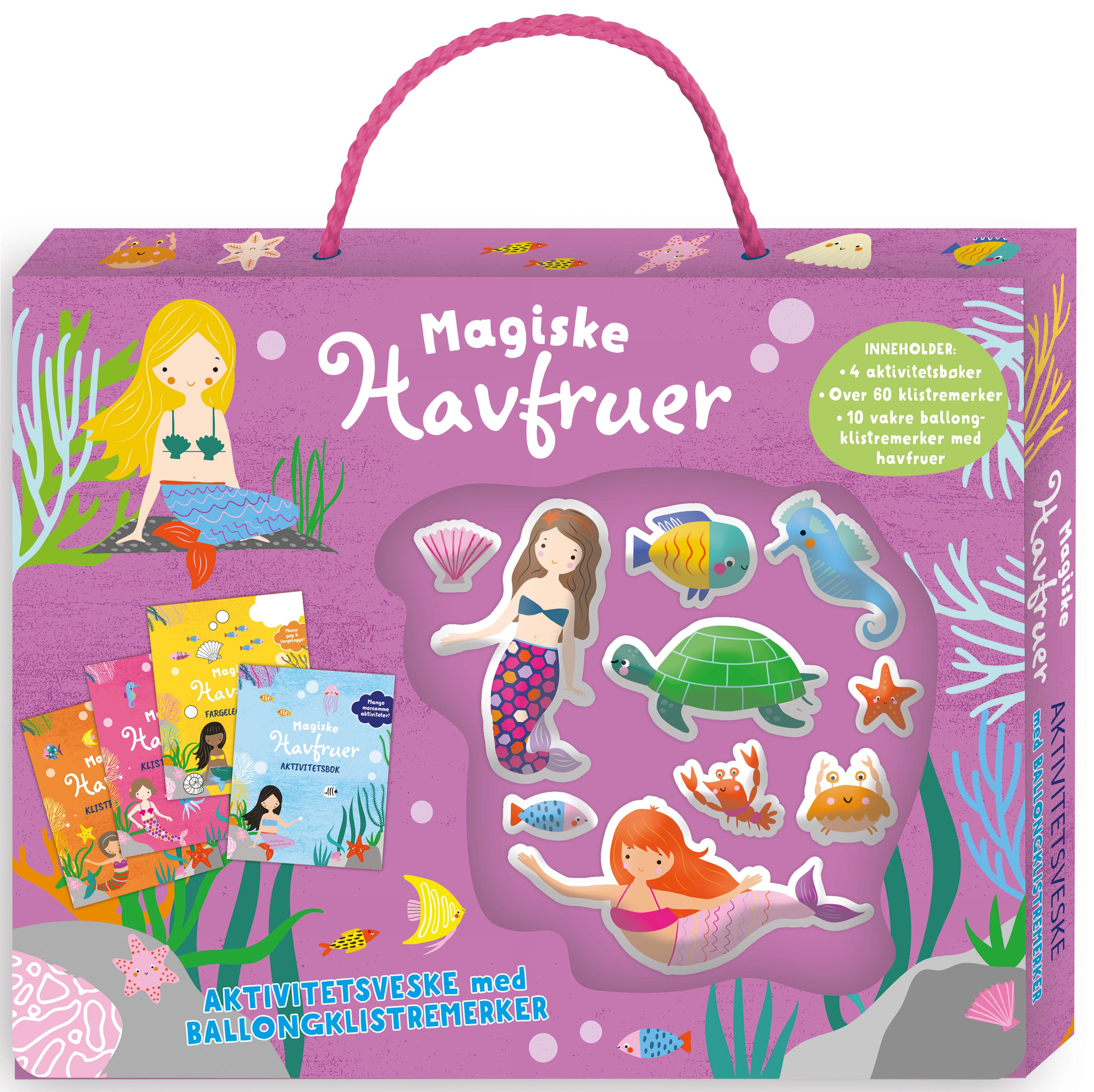 Magiske havfruer - aktivitetsveske med ballongklistremerker