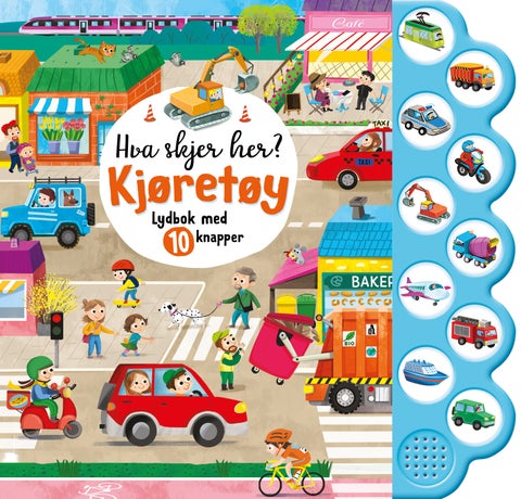 Kjøretøy - lydbok med 10 knapper