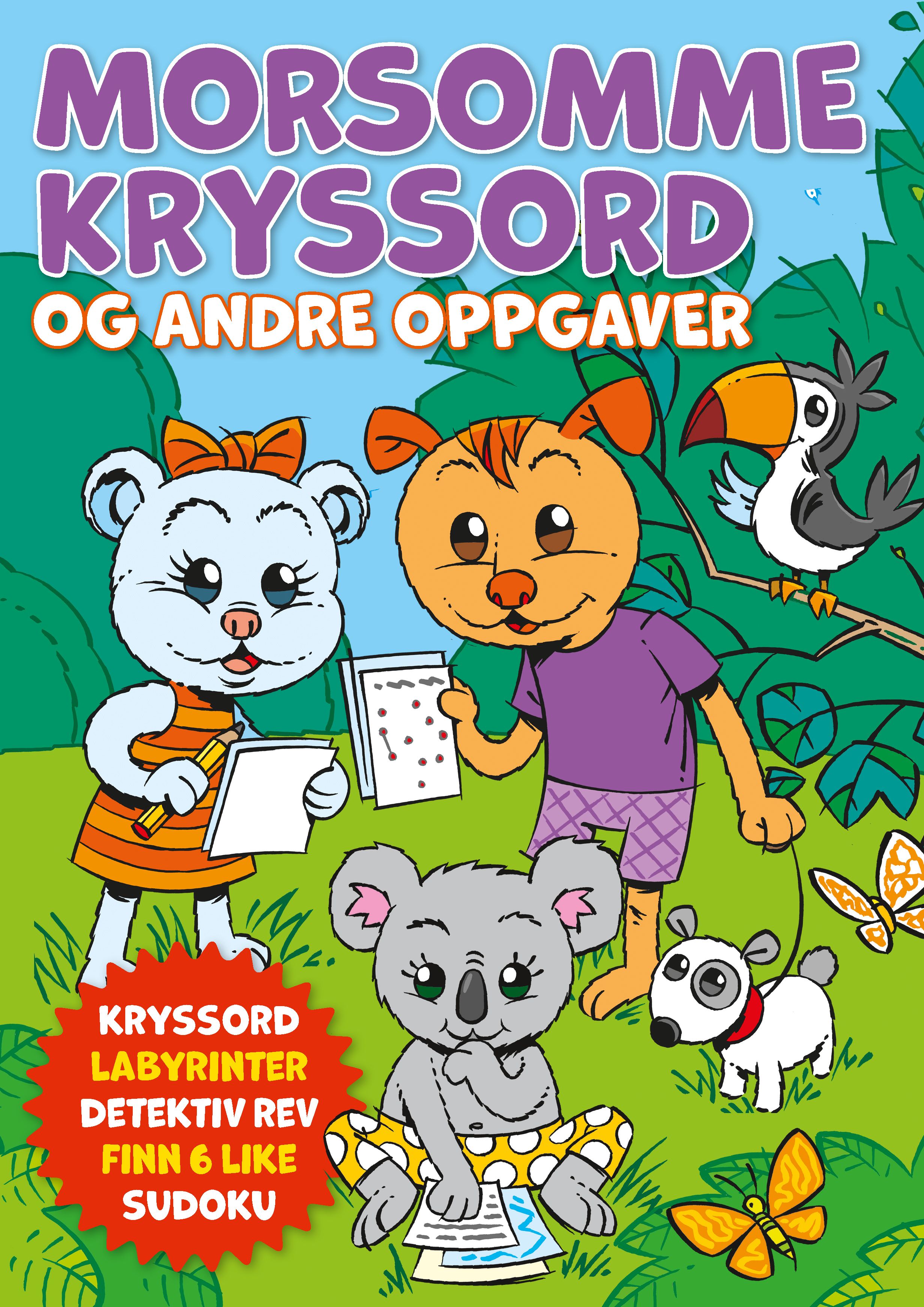 Morsomme kryssord og andre oppgaver