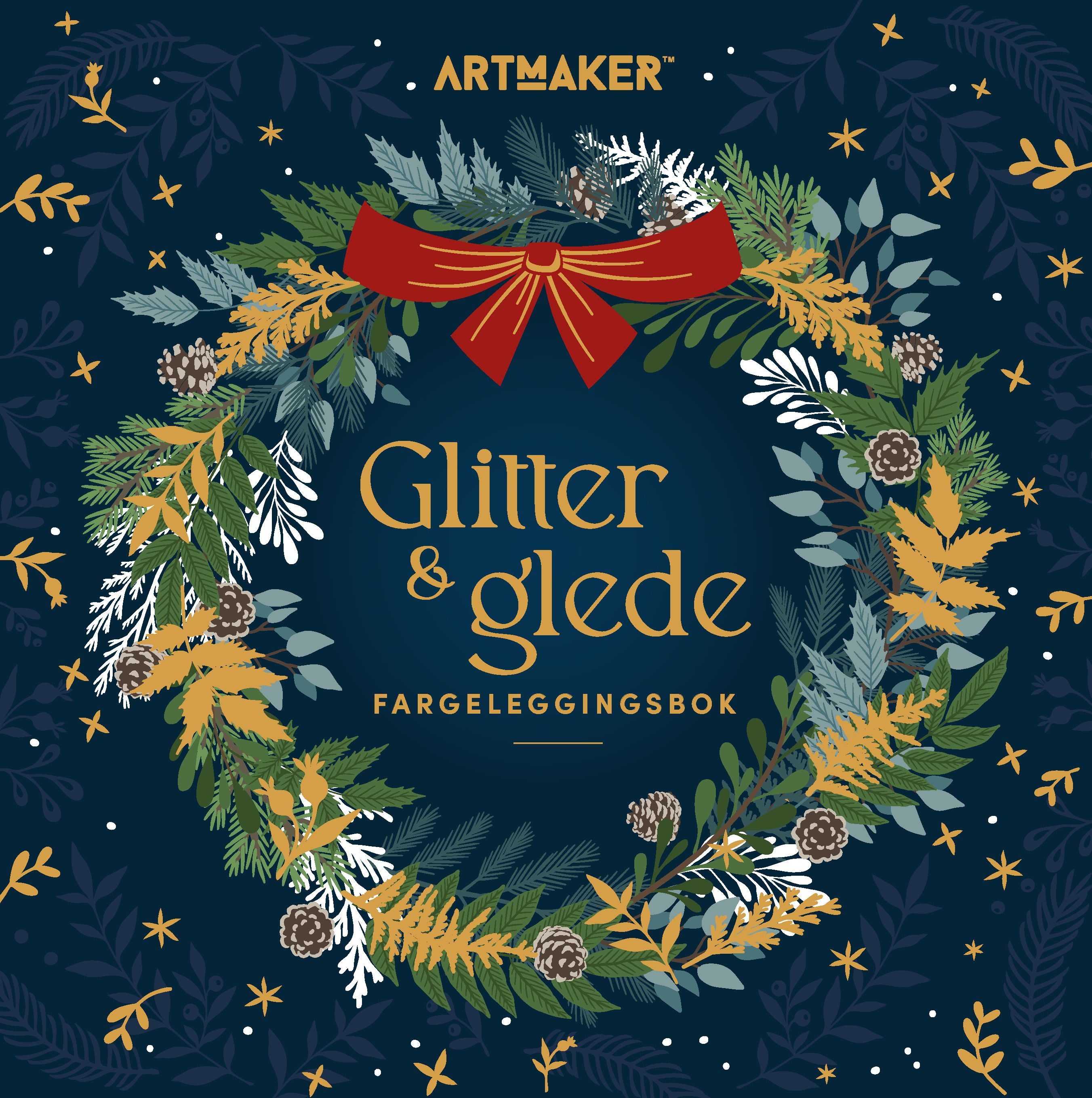 Glitter & glede - fargeleggingsbok