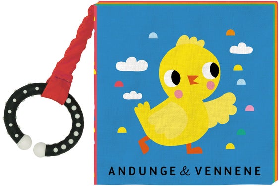 Andunge og vennene - tøybok med bitering og knitrende sider