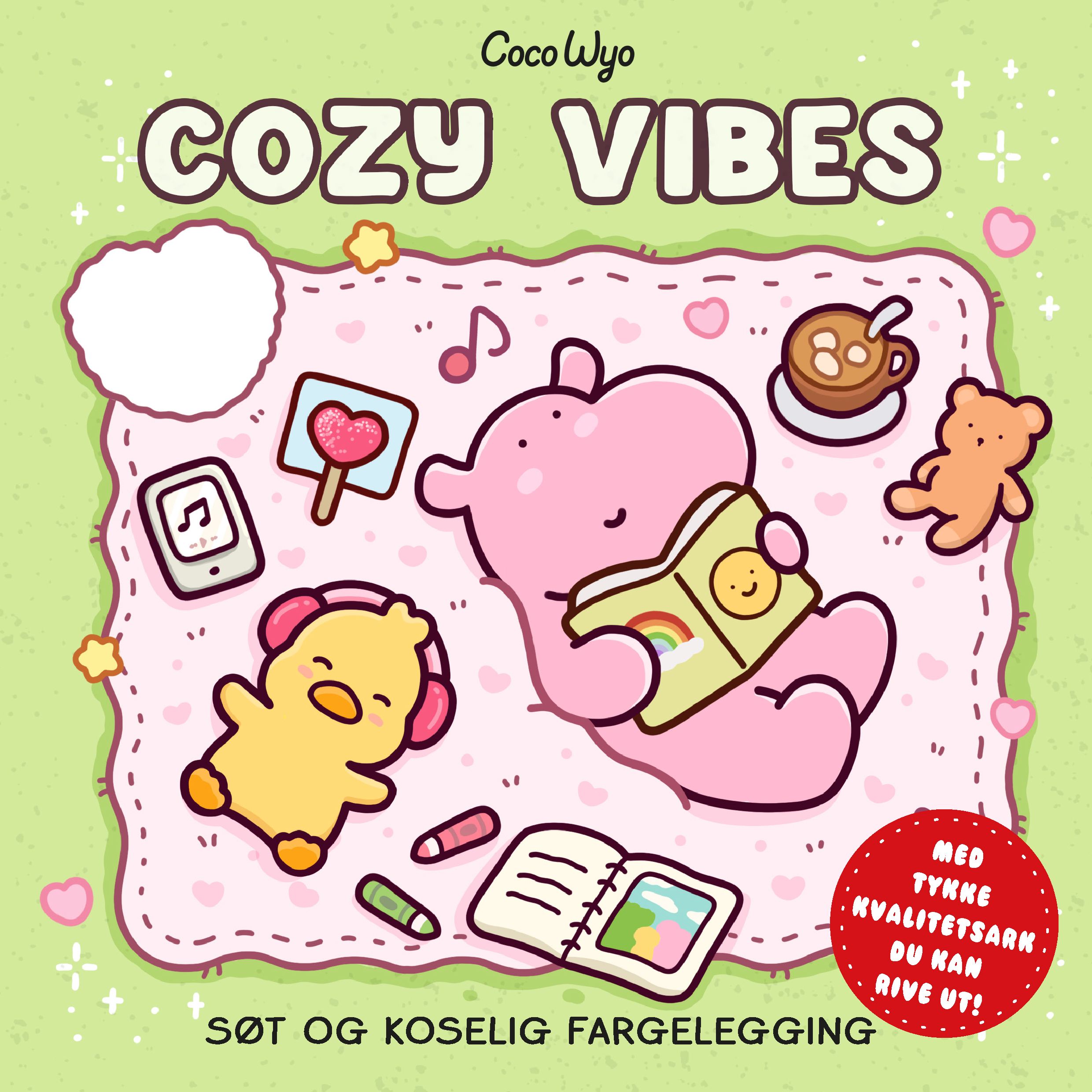 Cozy vibes - søt og koselig fargelegging