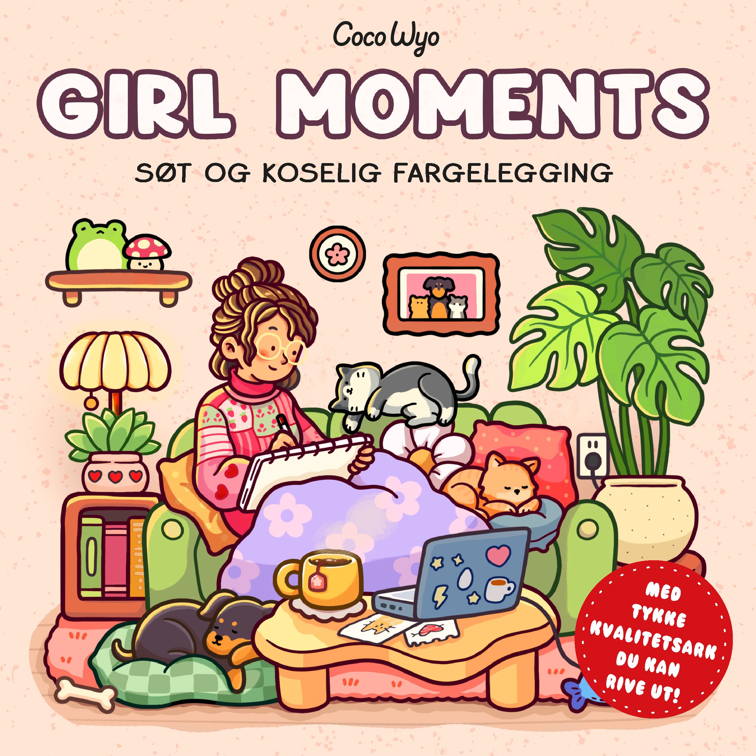 Girl moments - søt og koselig fargelegging