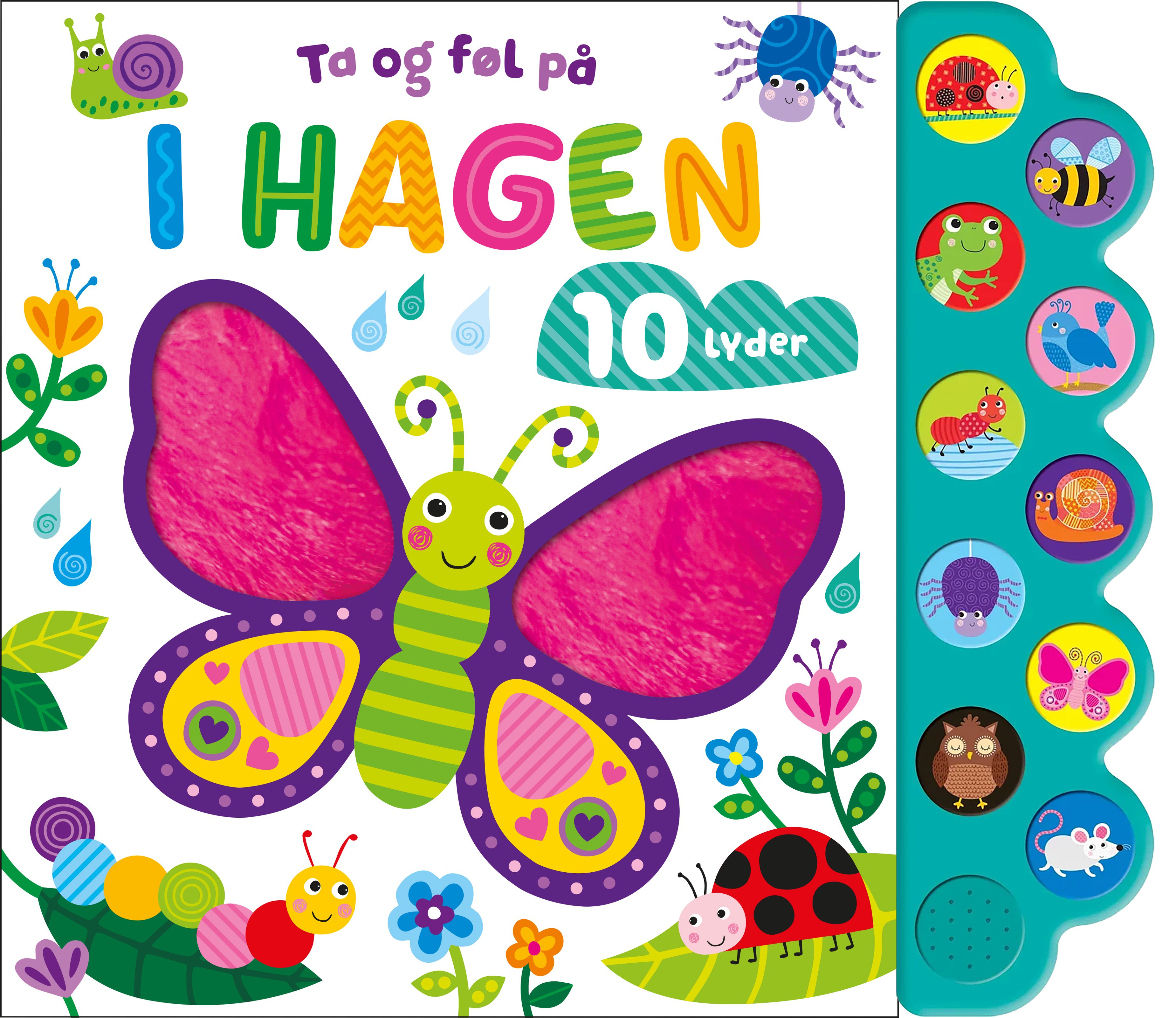 I hagen - ta og føl på med 10 lydknapper