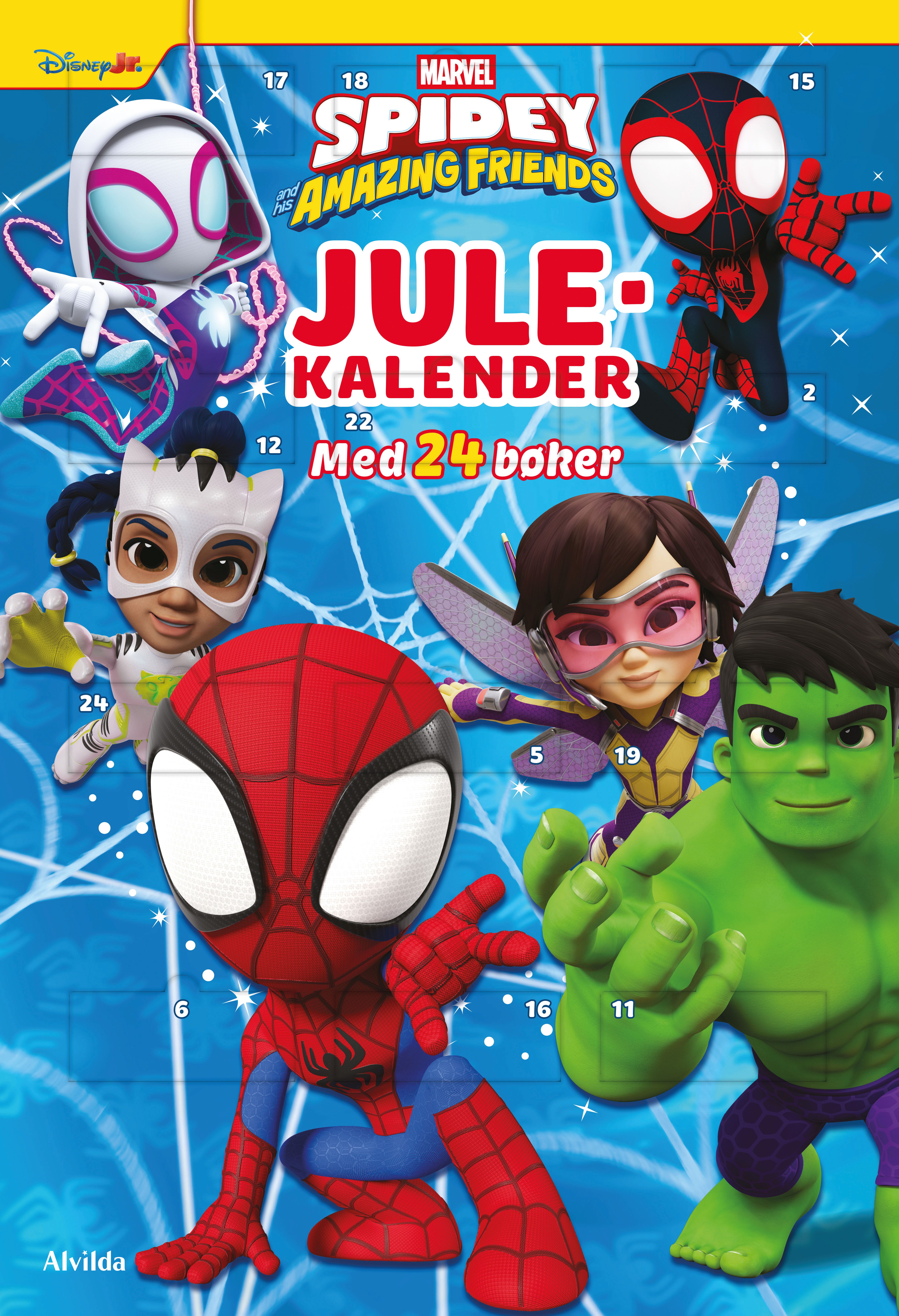 Marvel Spidey and his amazing friends - julekalender med 24 bøker