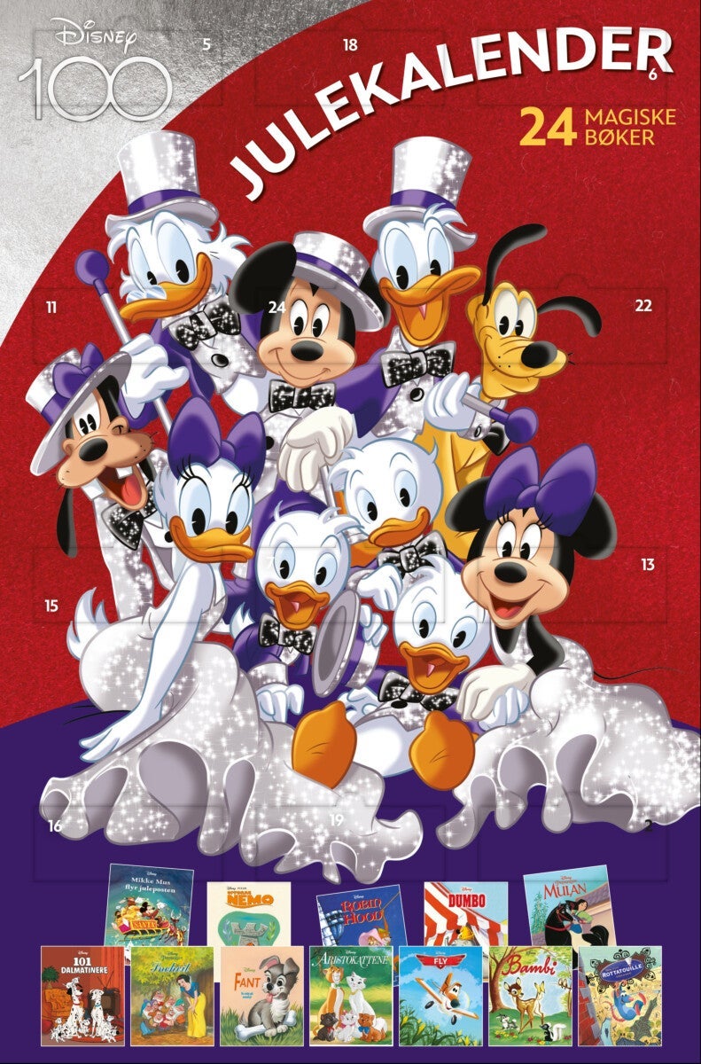 Disney julekalender rød