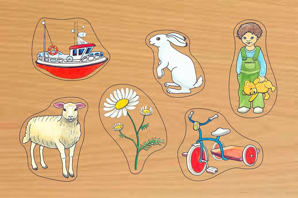 Muorrabardinspeallu 4. Puslespill med 6 brikker