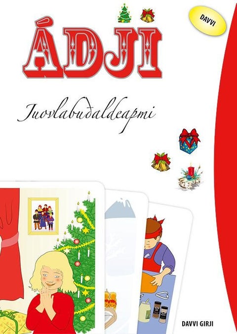 Ádji juovlabudaldeapmi. 30 tekst- og billedkort