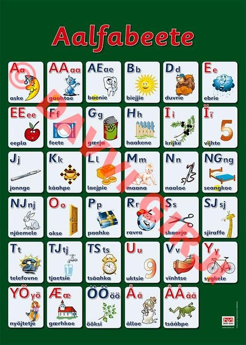 Aalfabeete. Plakat i A2-format