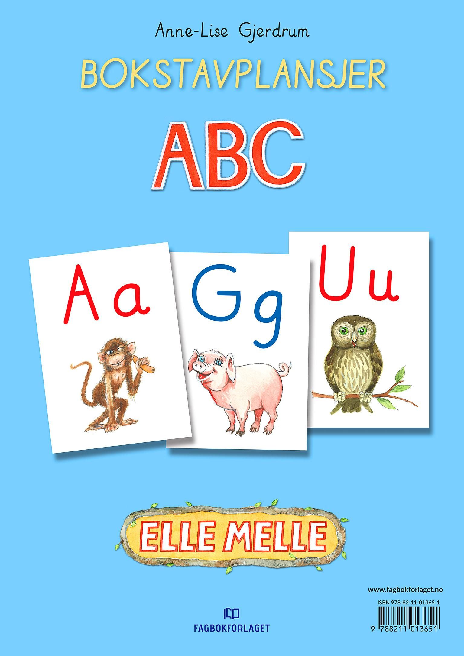 Elle melle. ABC. Bokstavplansjer - bokstavplansjer