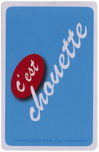 C'est chouette. Språkkort