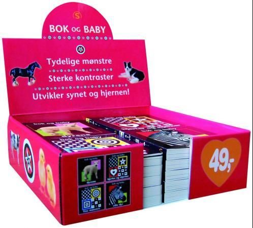 Bok og Baby. Assortert pakke. 6 * 4 titler
