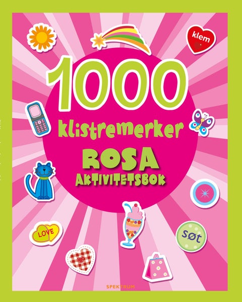 1000 klistremerker. Rosa aktivitetsbok - rosa aktivitetsbok