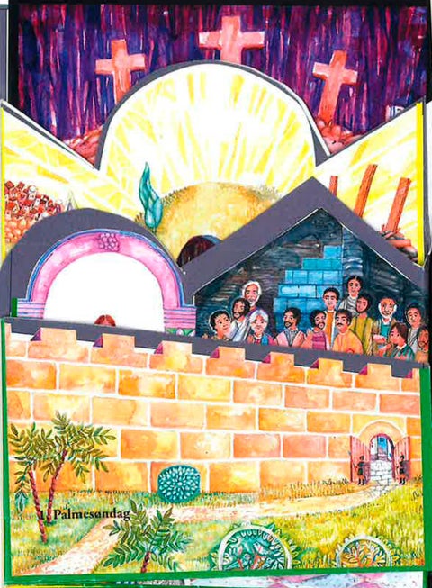 Påskekalender. Trekkspel A4